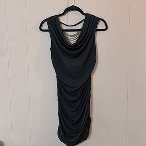 Beautiful black cocktail dress beaded back